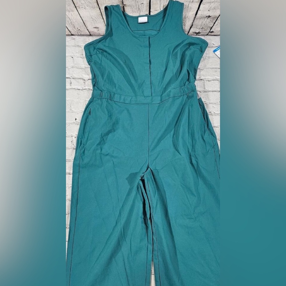 Columbia Firwood Crossing Jumper Teal Nylon Casual Hiking Pockets WOMENS SIZE S